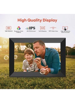 Generic Frameo 10.1 Inch WiFi Digital Picture Frame, 1280x800 HD IPS Touch Screen Photo Frame Electronic, 32GB Memory, Auto-Rotate, Wall Mountable, Share Photos/Videos Instantly via Frameo App from Anywhere  - Image 2