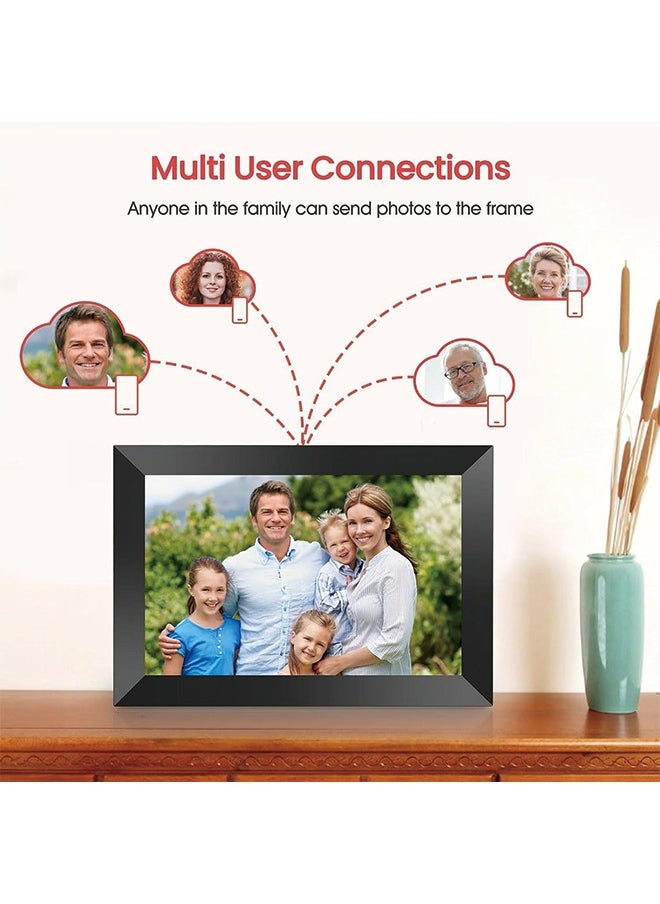 Generic - Frameo 10.1 Inch WiFi Digital Picture Frame, 1280x800 HD IPS Touch Screen Photo Frame Electronic, 32GB Memory, Auto-Rotate, Wall Mountable, Share Photos/Videos Instantly via Frameo App from Anywhere - Image 1