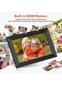 Generic Frameo 10.1 Inch WiFi Digital Picture Frame, 1280x800 HD IPS Touch Screen Photo Frame Electronic, 32GB Memory, Auto-Rotate, Wall Mountable, Share Photos/Videos Instantly via Frameo App from Anywhere  - Image 3