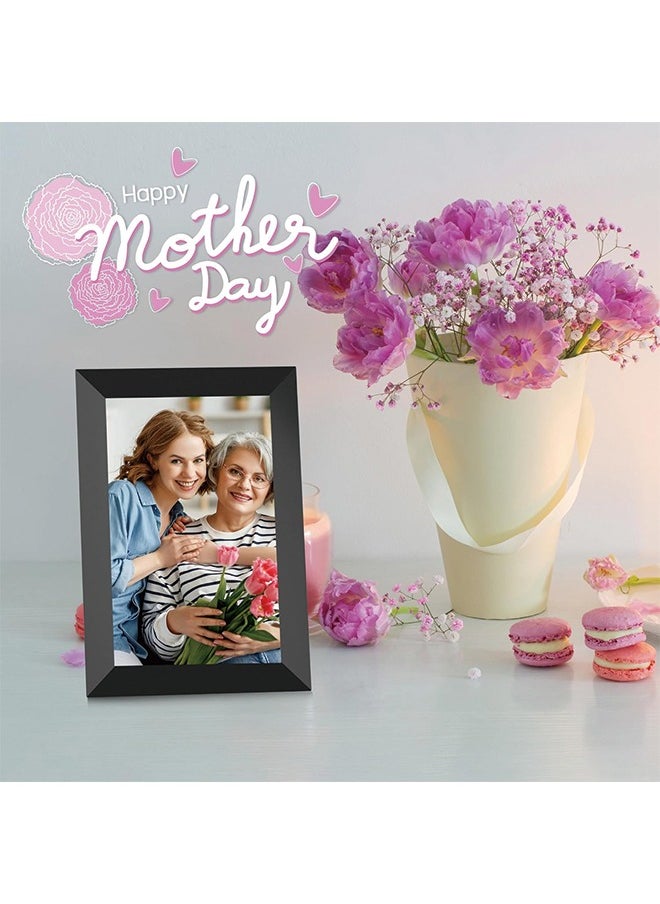 Generic - Frameo 10.1 Inch WiFi Digital Picture Frame, 1280x800 HD IPS Touch Screen Photo Frame Electronic, 32GB Memory, Auto-Rotate, Wall Mountable, Share Photos/Videos Instantly via Frameo App from Anywhere - Image 1