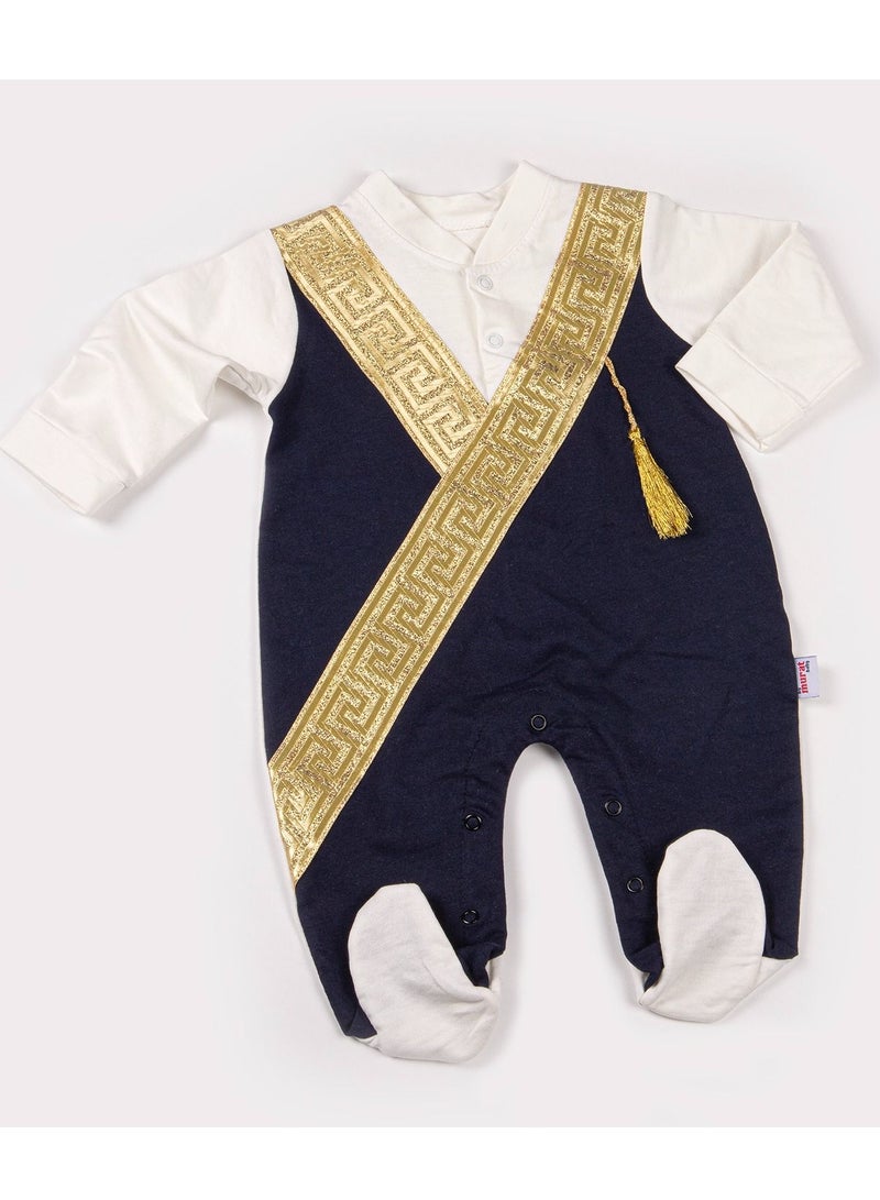 BABYCARA Adorably Cute 100 Percent Soft Cotton Toddler Bisht Outfit Cozy Romper Jumpsuit for Ages 3 to 12 Months Ensuring Ultimate Comfort and Style  - Image 5