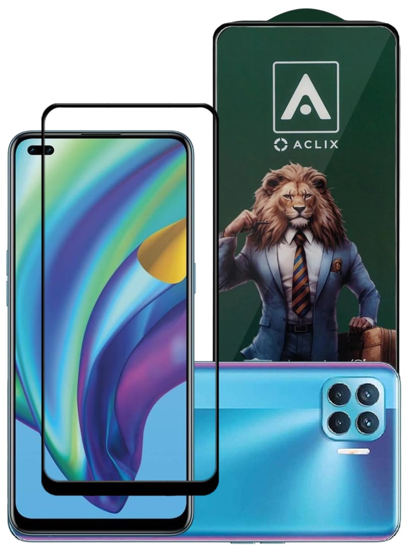 ACLIX Antistatic ESD Dustproof Premium Quality High Definition Tempered Glass Screen Protector Designed For Oppo A93 - Image 1