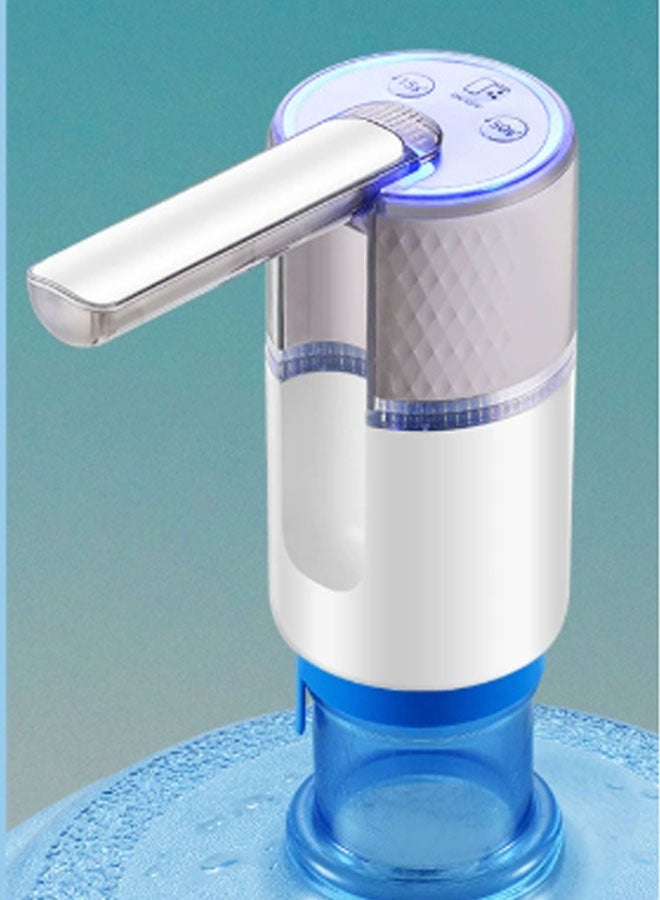 USB-C Rechargeable Home Portable Collapsible Drinking Water Pump for 2-5 gallons or 5L/6L/10L Bottled Water, Bucket Water, Suitable for Home, Kitchen, Living Room, Office, Camping, Travelling and Other Scenes - Image 1