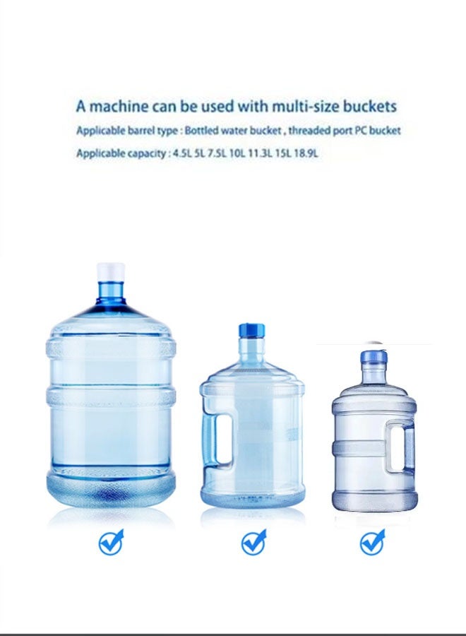 USB-C Rechargeable Home Portable Collapsible Drinking Water Pump for 2-5 gallons or 5L/6L/10L Bottled Water, Bucket Water, Suitable for Home, Kitchen, Living Room, Office, Camping, Travelling and Other Scenes - Image 4