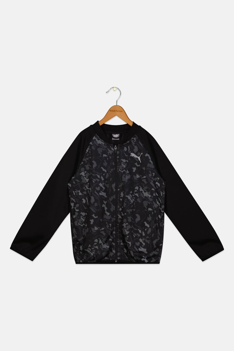 PUMA جاكيت تدريب رياضي طويل الأكمام للأولاد، متعدد الألوان - Image 2