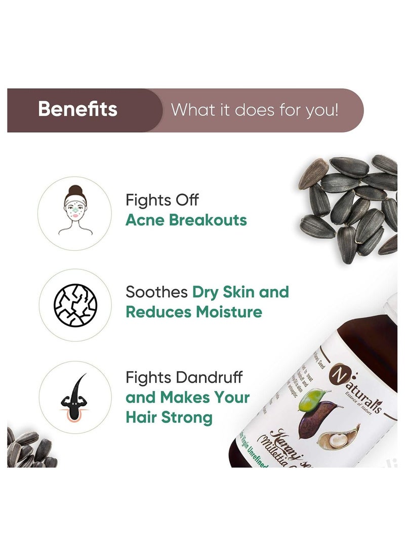 Naturalis Essence of Nature - Naturalis Essence of Nature Extra Unrefined Cold Pressed Karanj Seed Oil for Skin - Image 1