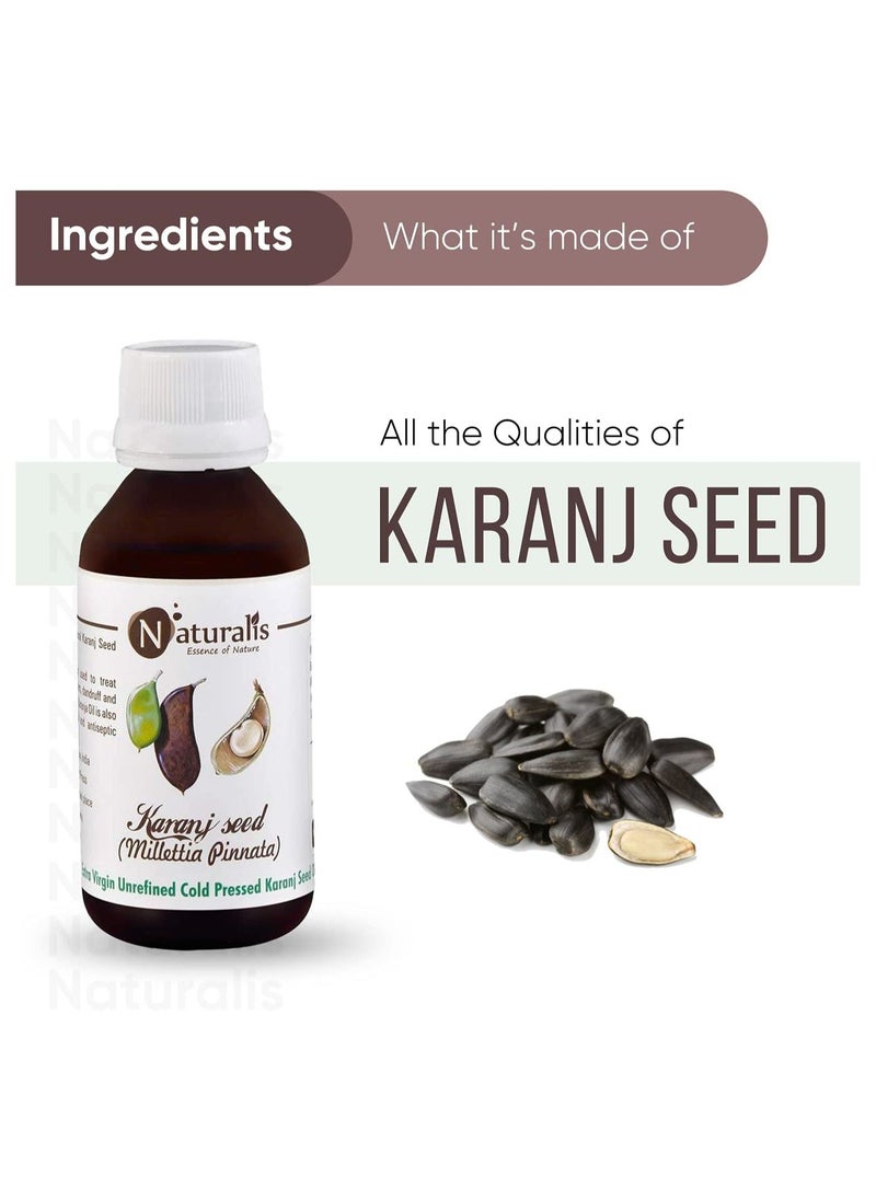 Naturalis Essence of Nature - Naturalis Essence of Nature Extra Unrefined Cold Pressed Karanj Seed Oil for Skin - Image 1