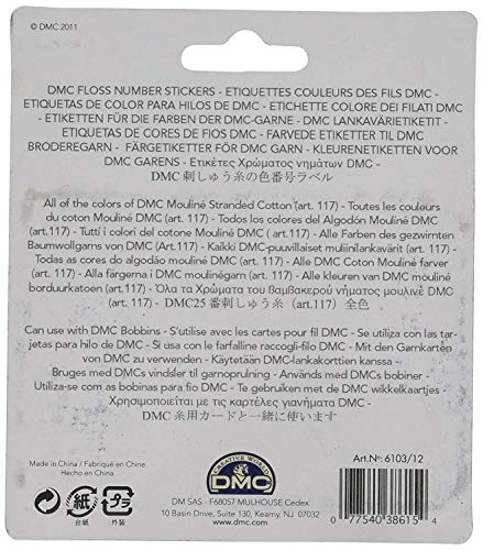 DMC 6103 Floss Number Stickers, 630-Stickers (2 Pack) - Image 3