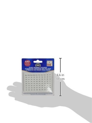 DMC 6103 Floss Number Stickers, 630-Stickers (2 Pack) - Image 4