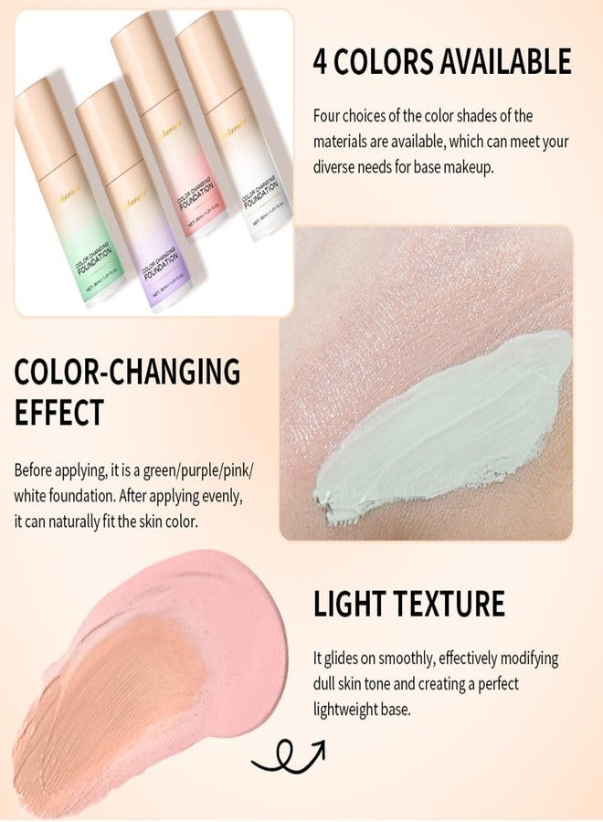 JEMPET Color Changing Foundation with Centella Asiatica - Weightless Hydrating Liquid Foundation (Green-01) - Image 3
