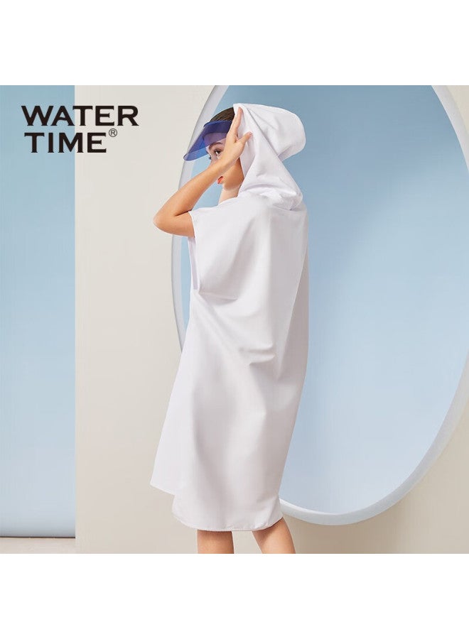 Watertime/shuichuan Quick-drying Swimming Towel Cape With Hood, Fast-drying Portable Bathrobe For Women And Men, Absorbent Sports Beach Towel - Image 5