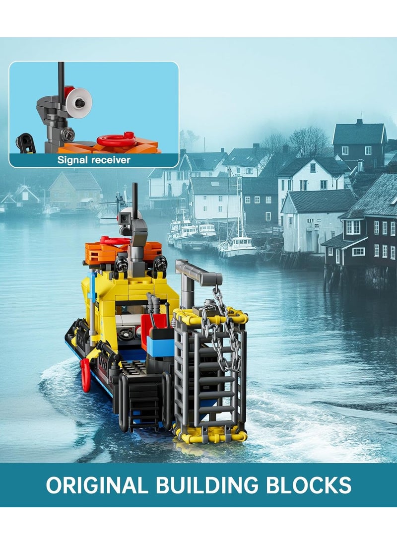 mould king Ocean Explorer Ship Building Kits, City Boat Model,Multi-purpose lifeboat building set， House Decor for Boys and girls to Play, Block Set Compatible with Most Brands, Gift for 8+ Years Old Kids and Adult 10134 （380 Pcs）  - Image 3