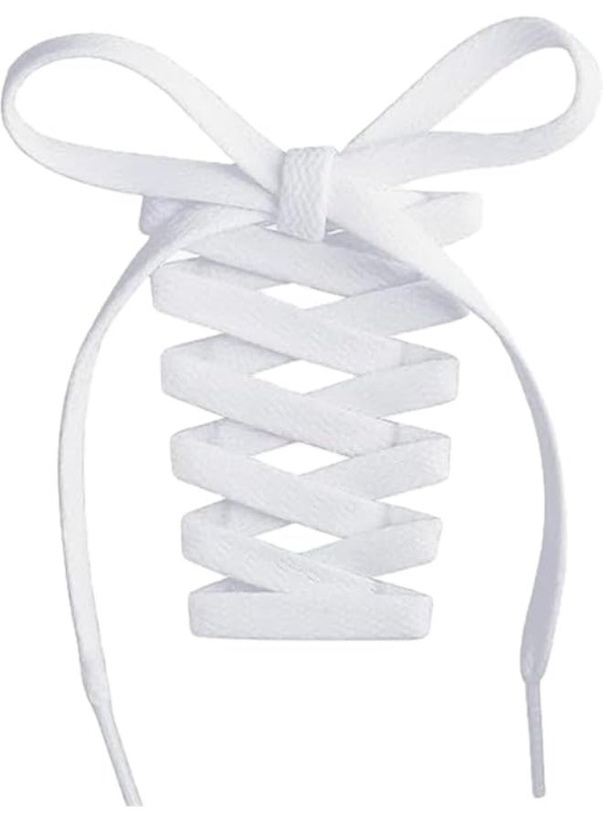 2-pack flat shoelaces, flexible size, suitable for athletic, walking, running, and casual shoes, including sneakers – multiple colors – cut-resistant - Image 1