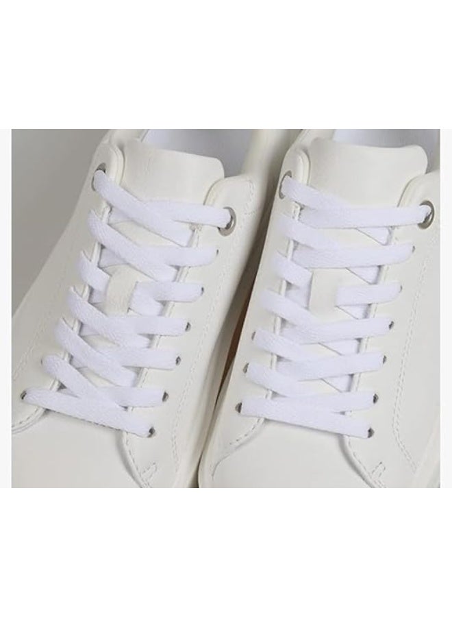 2-pack flat shoelaces, flexible size, suitable for athletic, walking, running, and casual shoes, including sneakers – multiple colors – cut-resistant - Image 3