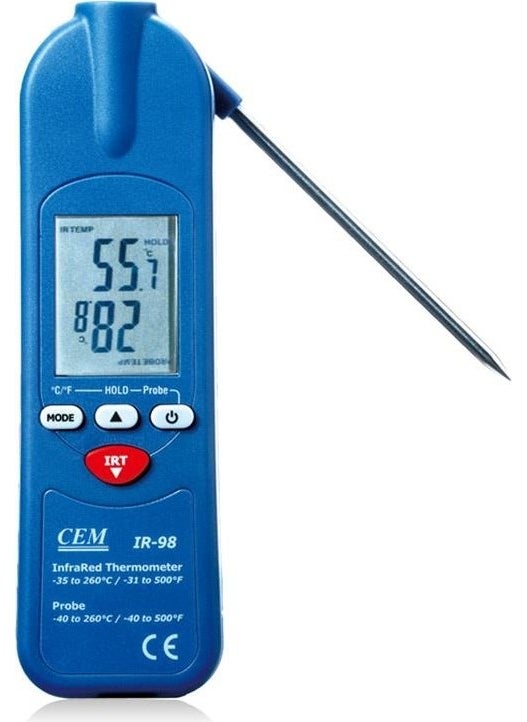 IR98 Thermometer with Both Infrared and Probe - pzsku/ZE6CD03C2752FC7AF989FZ/45/_/1737224163/a5dc9ef2-e355-4d32-a87b-9e09e82b66a7