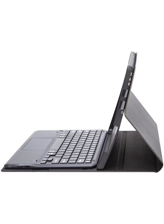 Arabic and English Keyboard Cover Case Compatible with Surface Pro 4/5/6/7, Leather Tablet Protective Wireless Removable Bluetooth  Trackpad Mouse - Image 2