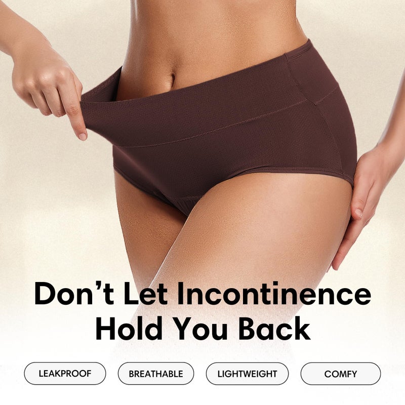 Everdries Washable & Reusable Incontinence Underwear for Women Over 60 - Leakproof, Discreet, Absorbent, Machine-Washable Panties (Comfort Plus, XL, Pack of 5) - Image 2