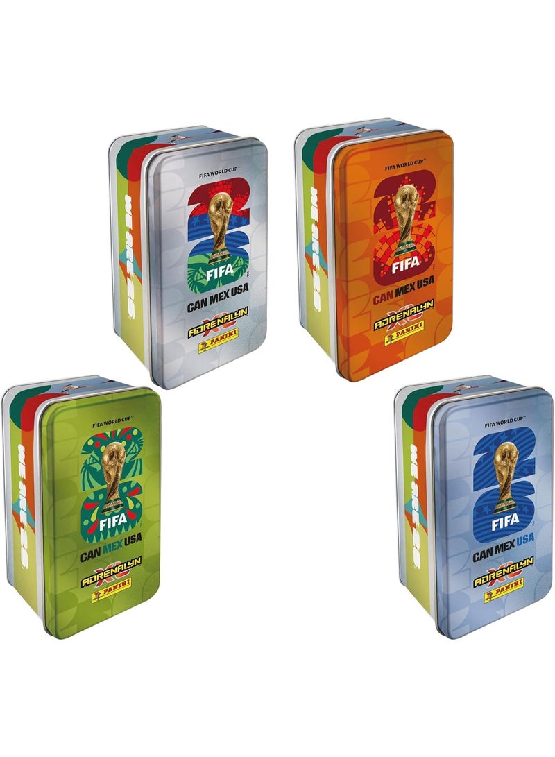 Panini Adrenalyn XL FIFA World Cup 2026 Official Trading Cards Collectible Football Card Game - Classic Tin (Assorted) - Image 1
