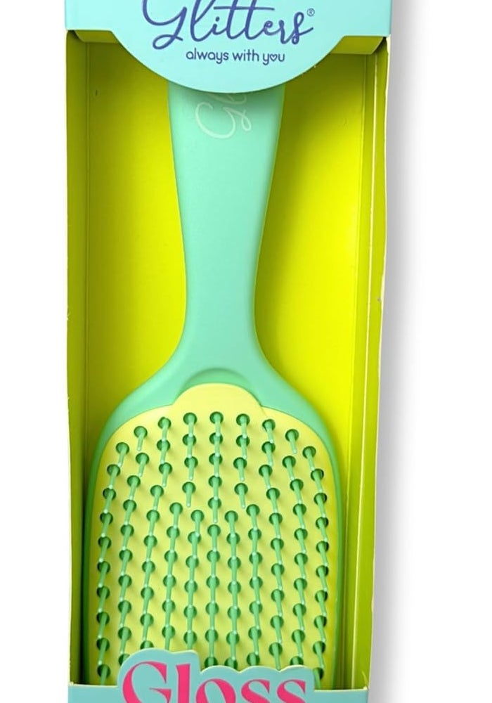 Glitters Gloss Detangling Hairbrush - Mint Green