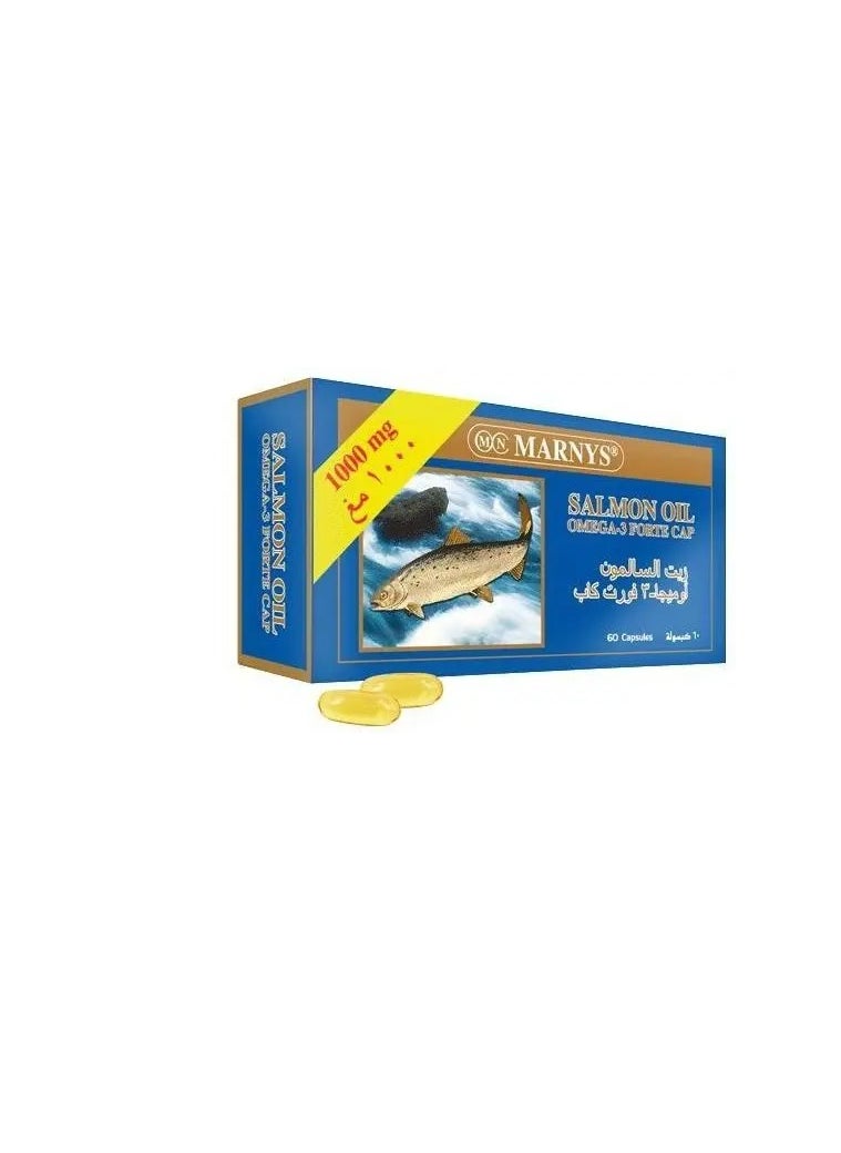 MARNYS - Marnys Salmon Oil 1000mg Omega 3 Forte 60 Capsules - Image 1