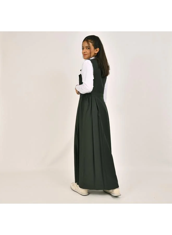 HAWRAA ABAYA Blazer collar apron with side slits