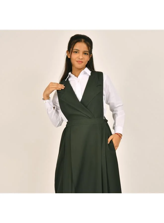 HAWRAA ABAYA Blazer collar apron with side slits