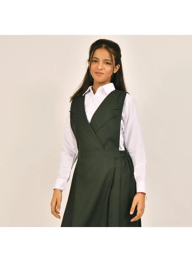 HAWRAA ABAYA Blazer collar apron with side slits