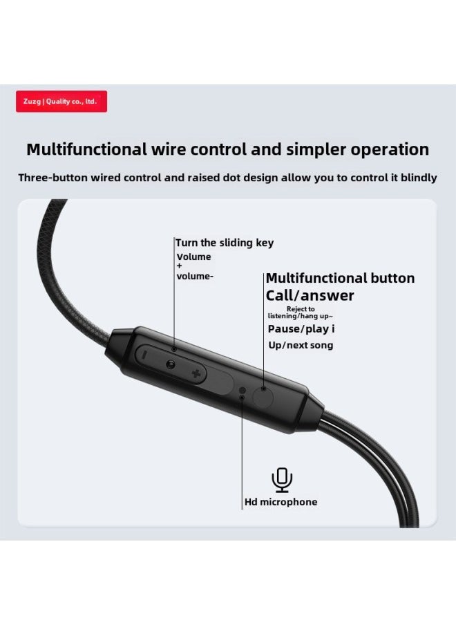 Generic 3.5m In-ear Game Wire-controlled Headphones For Apple Huawei Android Compatible Type-c Wired Headphones-Color:E19ts/type-c-wired Headphones-boxed  - Image 4