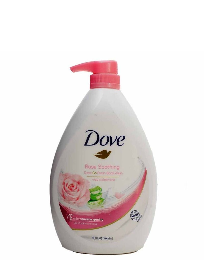 Dove Body Wash Rose Soothing Your Skin Go Fresh with Rose X Aloe Vera Body Wash 1000ml