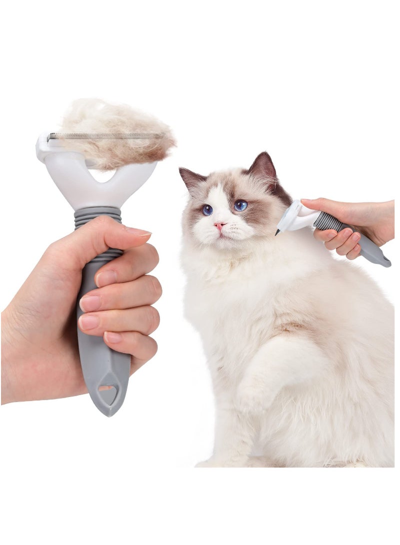 Self Cleaning Cat Brush for Shedding and Grooming, Ideal for Long and Short Haired Cats, Removes Mats and Loose Fur Easily - Image 1