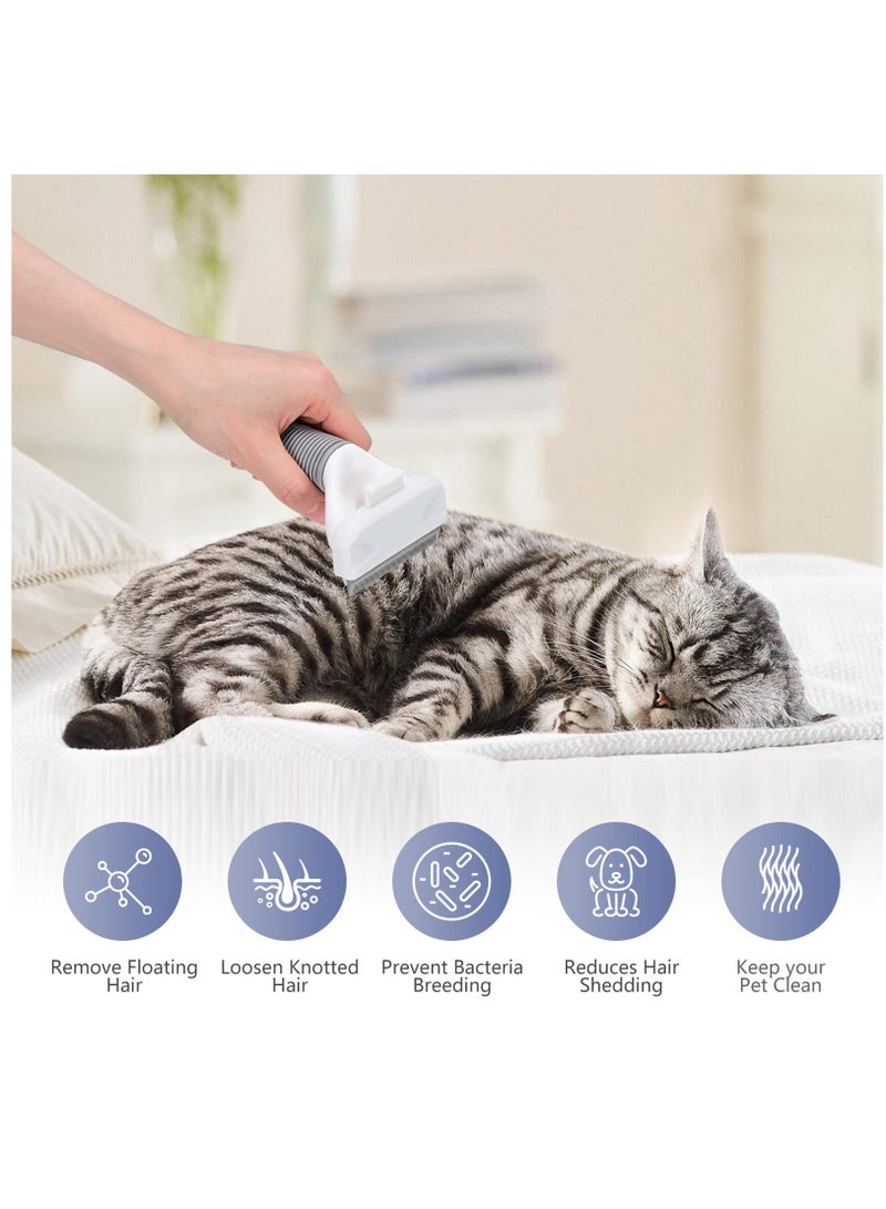 Self Cleaning Cat Brush for Shedding and Grooming, Ideal for Long and Short Haired Cats, Removes Mats and Loose Fur Easily - Image 5