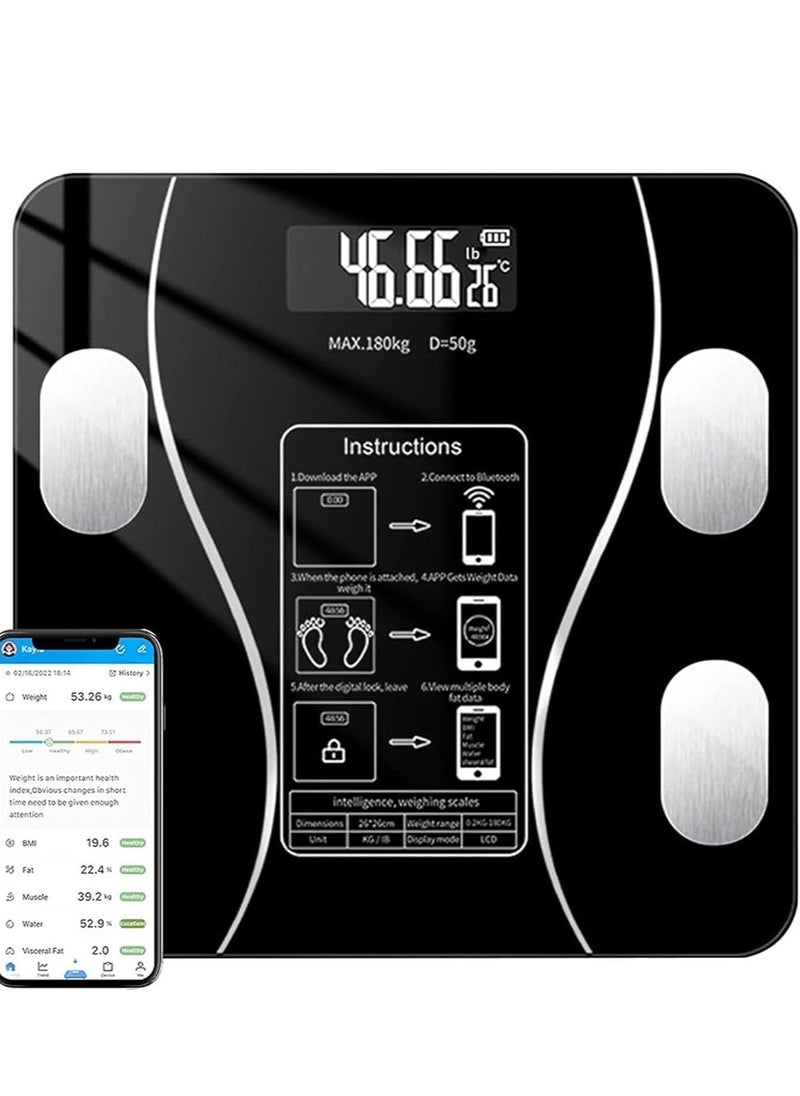 Generic Digital And Smart Scale To Know Body Weight And Fat With A Screenanda Mobileapplication 180kg  - Image 1