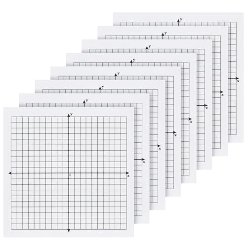 Tecreddy Graph Sticky Notes, 8 Pads, 3x3 Inch, Graph Paper Sticky Notes, Grid Sticky Notes, Coordinate Plane Sticky Notes for Office School Math Supplies - Image 1