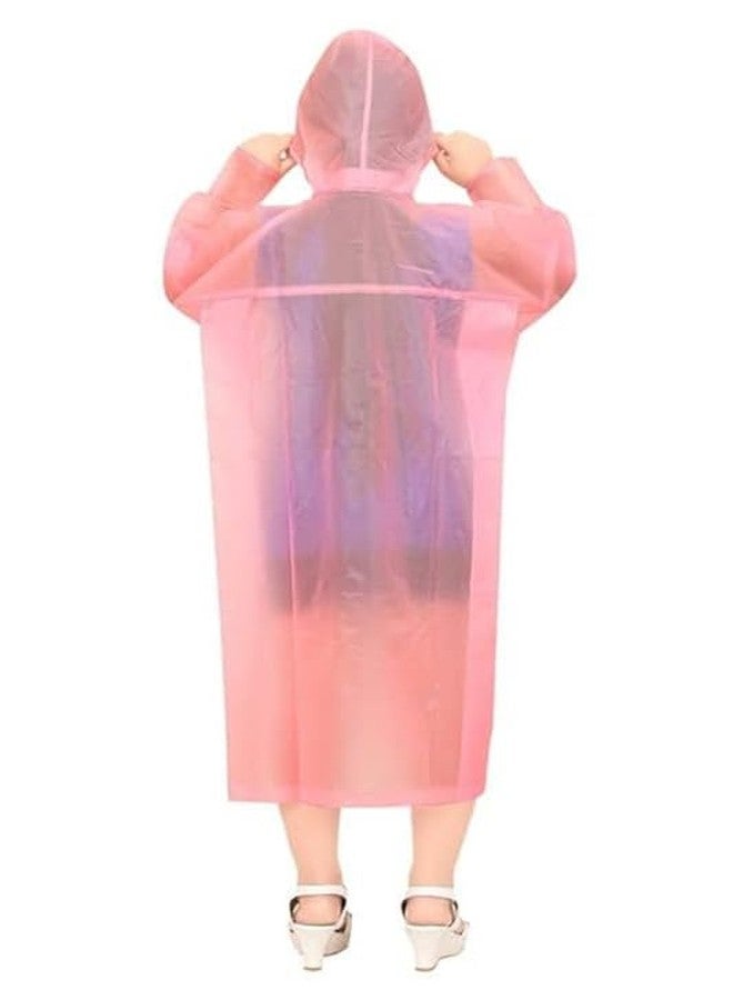 Kolva Girls and Boys PVC Full Sleeve raincoat with school bag cover for kids (Pink) (Pack of 1) (3-4Years) - Image 2