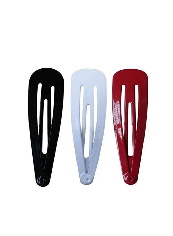 ORiTi أورتي 40 قطعة (20 زوج) مشابك شعر ملونة بطول 4.5 سم بدون انزلاق للفتيات - Image 5