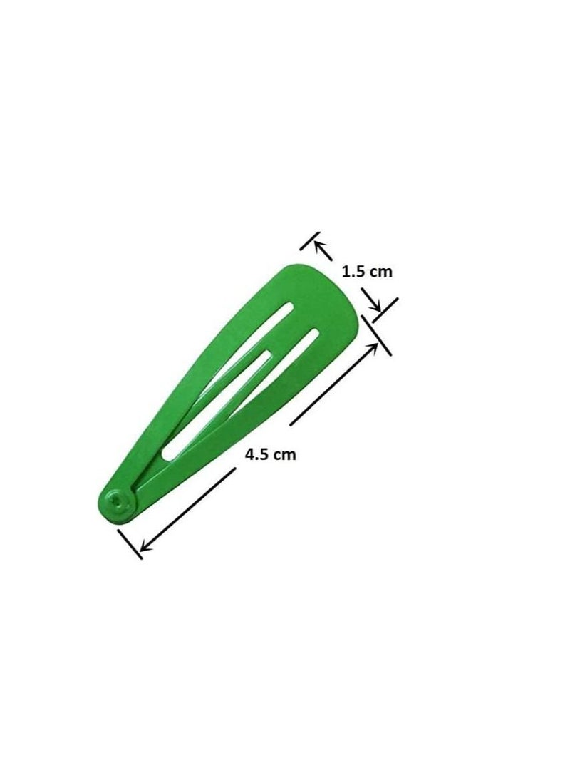 ORiTi أورتي 40 قطعة (20 زوج) مشابك شعر ملونة بطول 4.5 سم بدون انزلاق للفتيات - Image 3