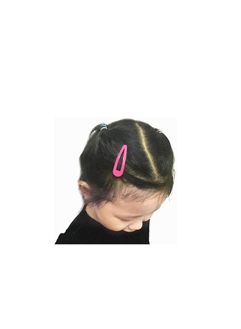 ORiTi أورتي 40 قطعة (20 زوج) مشابك شعر ملونة بطول 4.5 سم بدون انزلاق للفتيات - Image 4