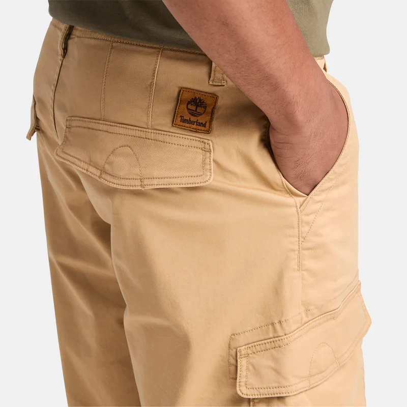 Timberland Yellow Men's Woven Badge Cargo Shorts for Men | Best Price UAE