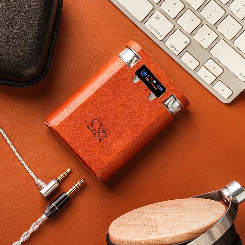 Shanling H2 Leather Case for H2 DAC Amplifier, Brown - Image 2