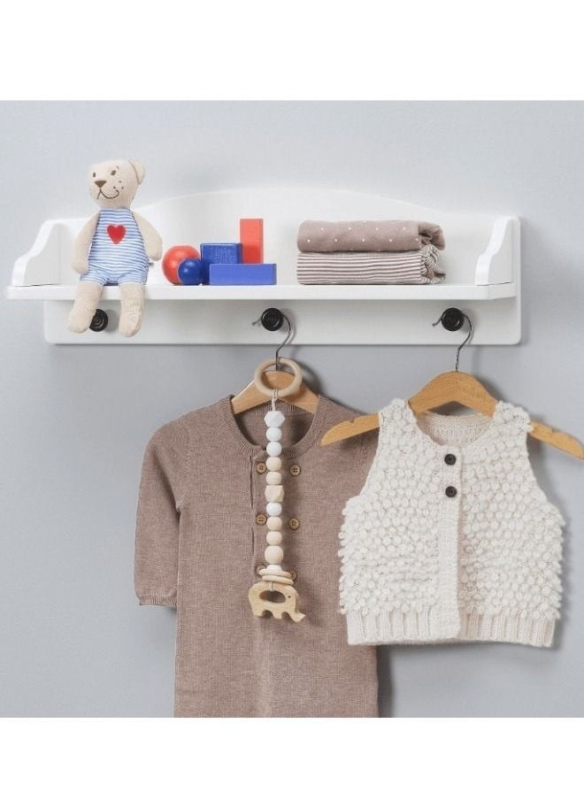 SOLGUL Wall Shelf White 60 x 19Cm  - Image 2