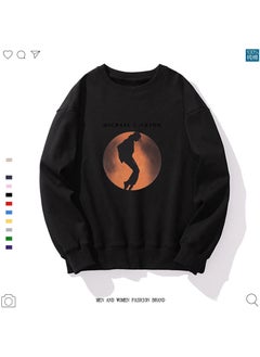 Generic Michael Jackson Round Neck Printing Sweatshirt White Universe Love And Peace Streetwear Hoodies Sweatshirts Clothes Apricot  - Image 3