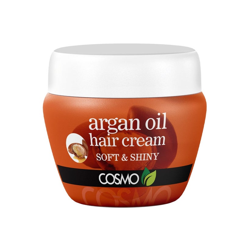 COSMO Argan Oil Hair Cream, Soft & Shiny Hair for Unisex, 250ml - Image 1