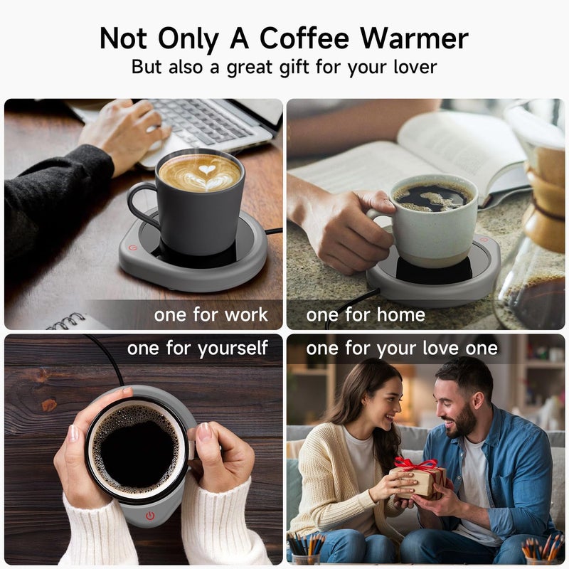 Oracer Coffee Mug Warmer, Cup Warmer for Desk with Auto Shut Off, Electric Beverage Tea Water Milk Warmer with Smart Temperature Settings, Heating Plate Candle Wax Warmer - Image 4