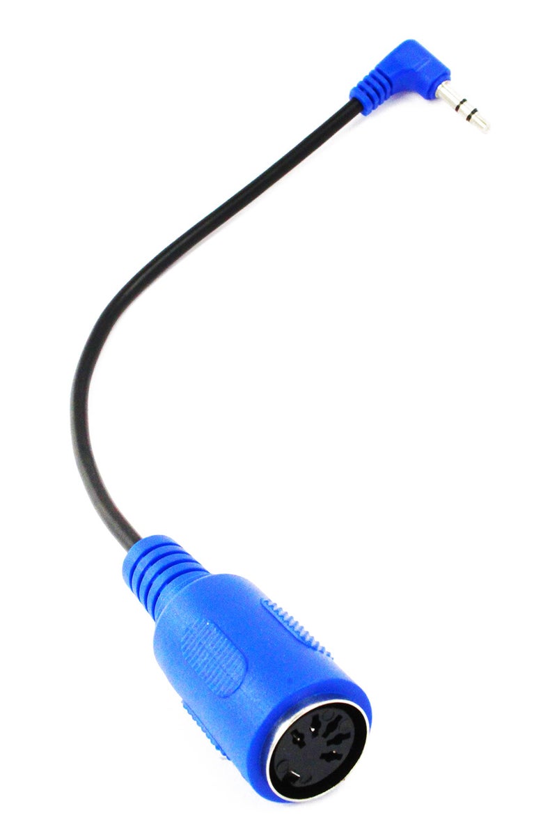 ZAWDIO - MIDI to TRS 3.5mm Breakout Cable Right Angle Adapter for: Akai, Korg, Line6, LittleBits - MPC Studio, Touch, MPX8, Electribe 2, SQ-1 - Image 1