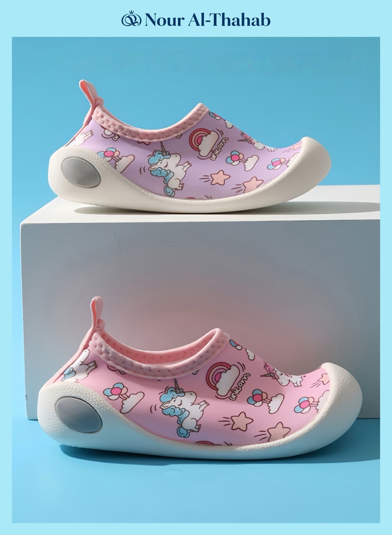 Nour Al-Thahab Beach shoes, children's wading shoes, men's and women's anti-slip soft soles, baby snorkeling and beach-hunting shoes, swimming, water park rafting shoes - Image 1