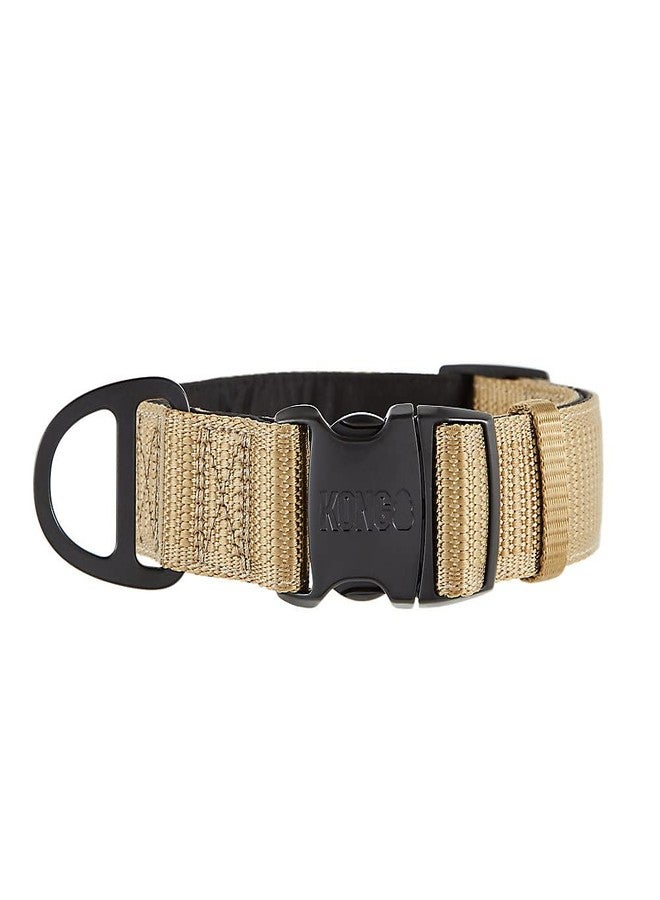 كونج طوق كلاب مبطن من النيوبرين فائق المتانة من KONG Max HD (مقاس XL، لون بني فاتح) - Image 2