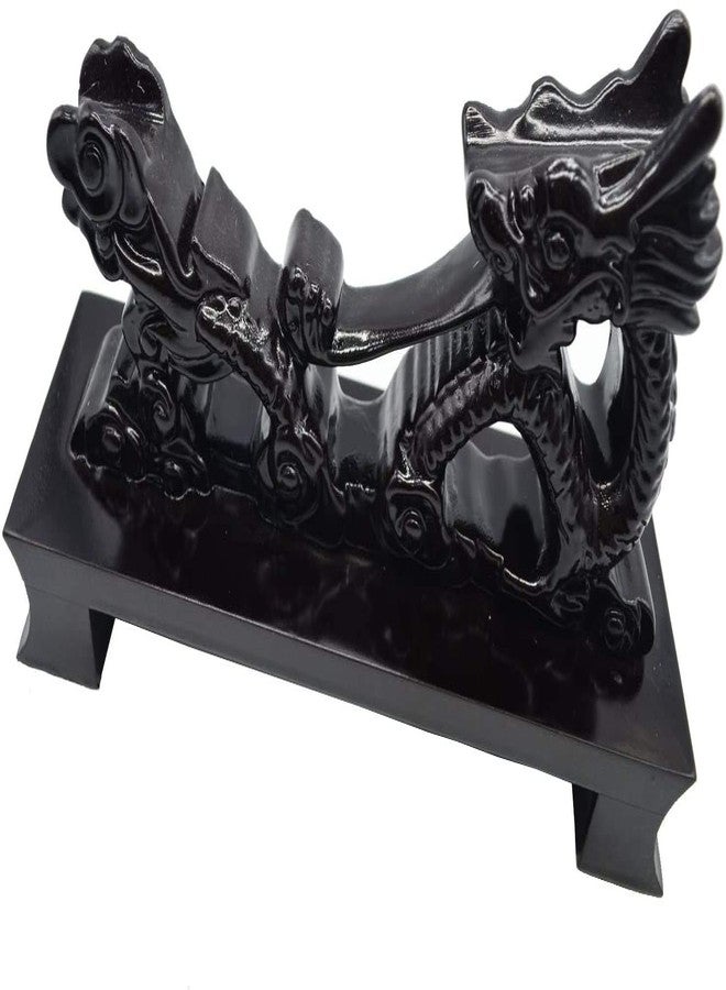 CNLQ Resin Black Dragon Samurai Sword Katana Wakizashi Tanto Holder Stand Display (Black Dragon) - Image 4