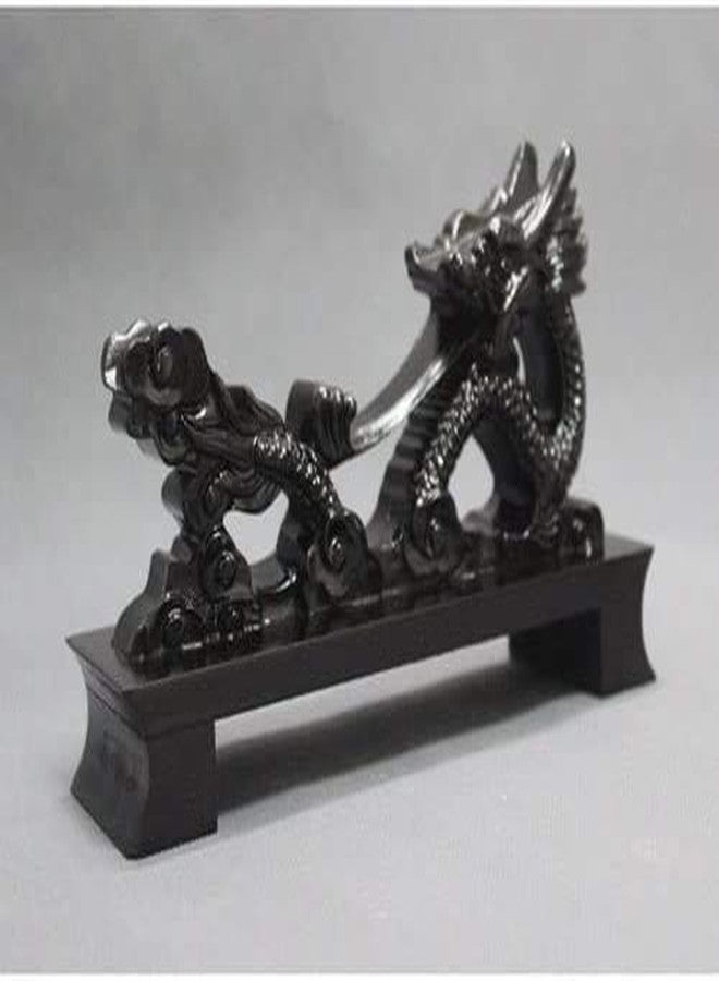 CNLQ Resin Black Dragon Samurai Sword Katana Wakizashi Tanto Holder Stand Display (Black Dragon) - Image 3