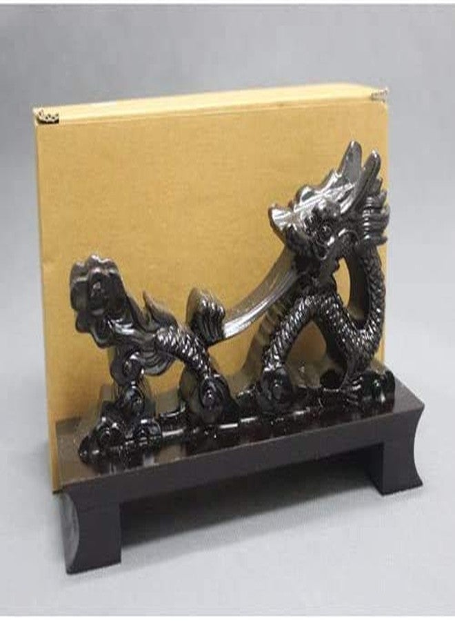 CNLQ Resin Black Dragon Samurai Sword Katana Wakizashi Tanto Holder Stand Display (Black Dragon) - Image 2