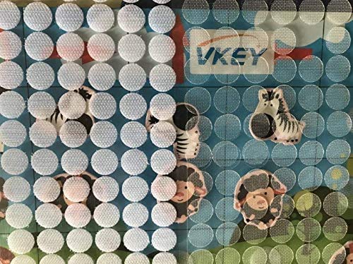 Vkey 2000pcs (1000pairs) 10mm Diameter Transparent Sticky Back Thin Clear Dots with Adhesive Hook & Loop Coins Tapes - Image 5